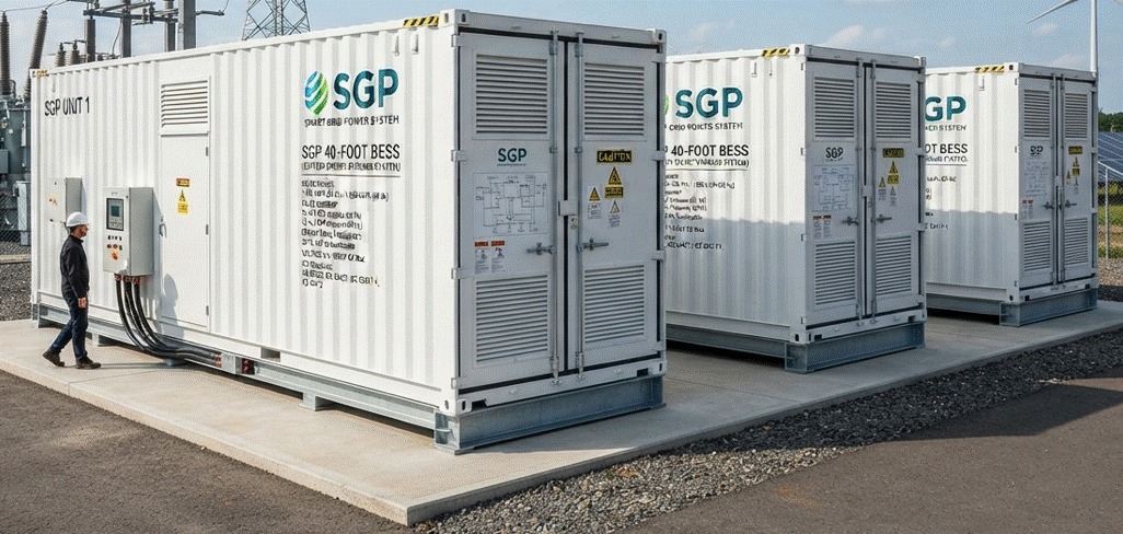 Unidade Powerhouse Elétrica SGP E40-P1 — corte técnico